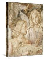 Music-Making Angels, a Fragment-Bernardino Luini-Stretched Canvas