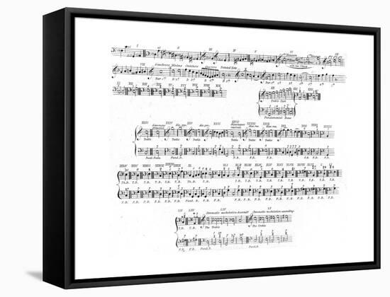 Music Notation, 1810-null-Framed Stretched Canvas