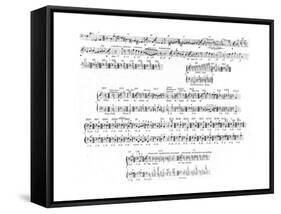 Music Notation, 1810-null-Framed Stretched Canvas