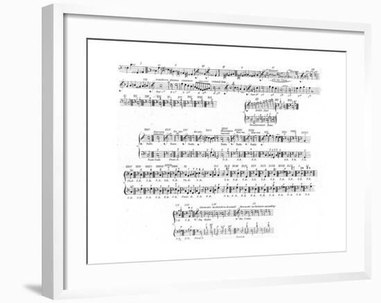 Music Notation, 1810-null-Framed Giclee Print