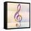 Music Note-Dan Meneely-Framed Stretched Canvas