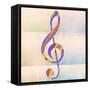 Music Note-Dan Meneely-Framed Stretched Canvas
