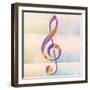 Music Note-Dan Meneely-Framed Art Print