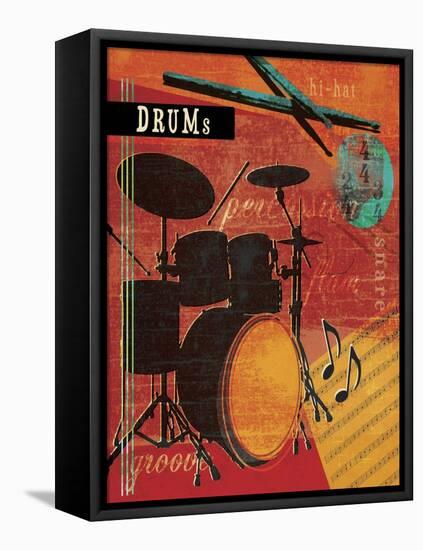 Music Notes IX-Beth Ann Creative-Framed Stretched Canvas