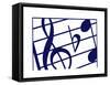 Music Notes-Crockett Collection-Framed Stretched Canvas