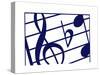 Music Notes-Crockett Collection-Stretched Canvas