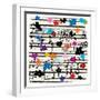 Music Notes-Jenny Frean-Framed Giclee Print