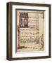 Music Page with Capital Letter Illuminations Depicting Singers, Miniature-null-Framed Giclee Print