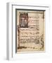 Music Page with Capital Letter Illuminations Depicting Singers, Miniature-null-Framed Giclee Print