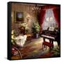 Music Parlor-Foxwell-Framed Stretched Canvas