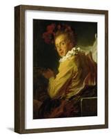 Music, Portrait De Monsieur De La Breteche, Brother of the Abbe Saint-Non-Jean-Honoré Fragonard-Framed Giclee Print