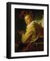 Music, Portrait De Monsieur De La Breteche, Brother of the Abbe Saint-Non-Jean-Honoré Fragonard-Framed Giclee Print