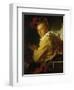 Music, Portrait De Monsieur De La Breteche, Brother of the Abbe Saint-Non-Jean-Honoré Fragonard-Framed Giclee Print