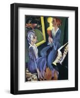 Music Room, 1915-Ernst Ludwig Kirchner-Framed Giclee Print