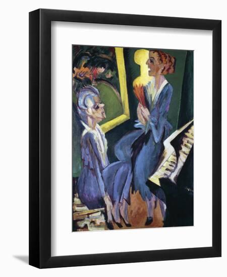 Music Room, 1915-Ernst Ludwig Kirchner-Framed Giclee Print