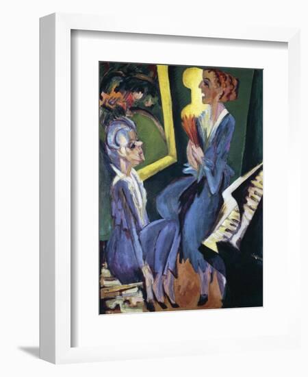 Music Room, 1915-Ernst Ludwig Kirchner-Framed Giclee Print