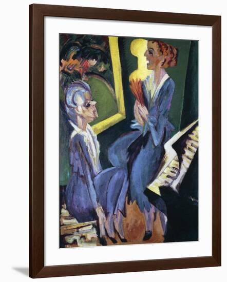 Music Room, 1915-Ernst Ludwig Kirchner-Framed Giclee Print