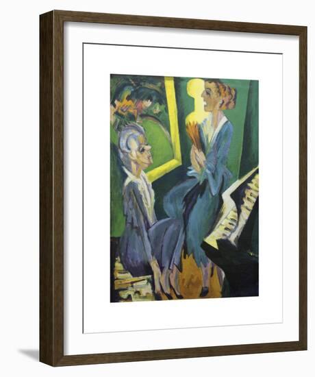 Music Room II-Ernst Ludwig Kirchner-Framed Premium Giclee Print