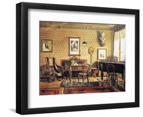 Music Room in Johannes Brahms'-null-Framed Giclee Print