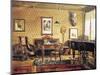 Music Room in Johannes Brahms'-null-Mounted Giclee Print