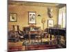 Music Room in Johannes Brahms'-null-Mounted Giclee Print