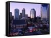 Music Row, Ryman Auditorium and Skyline-Barry Winiker-Framed Stretched Canvas