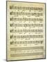 Music Score, 1810-null-Mounted Giclee Print