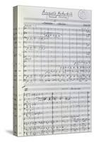 Music Score from Arodath Hakodesh-null-Stretched Canvas