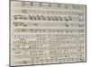 Music Score from Astarto, 1715-Giovanni Bononcini-Mounted Giclee Print