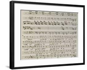 Music Score from Astarto, 1715-Giovanni Bononcini-Framed Giclee Print