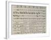 Music Score from Astarto, 1715-Giovanni Bononcini-Framed Giclee Print