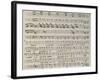 Music Score from Astarto, 1715-Giovanni Bononcini-Framed Giclee Print