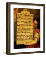 Music Score from Magnificat for 4 Voices, Composed by Cornelius Verdonck 1563-1625-Martin de Vos-Framed Giclee Print