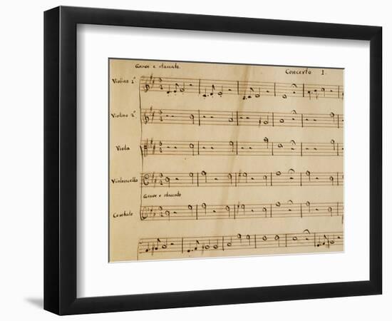 Music Score from Opera I-Arcangelo Corelli-Framed Giclee Print