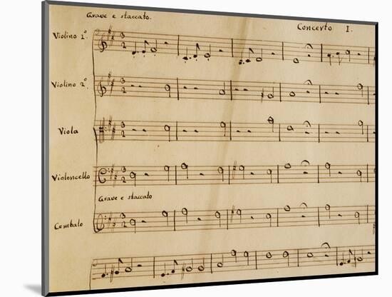 Music Score from Opera I-Arcangelo Corelli-Mounted Giclee Print