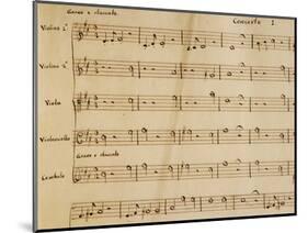 Music Score from Opera I-Arcangelo Corelli-Mounted Giclee Print