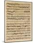 Music Score of Artaserse, 1730-Johann Adolf Hasse-Mounted Giclee Print