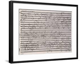 Music Score of Sketches-Anton Webern-Framed Giclee Print