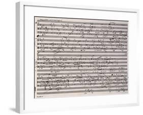 Music Score of Sketches-Anton Webern-Framed Giclee Print