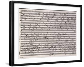 Music Score of Sketches-Anton Webern-Framed Giclee Print