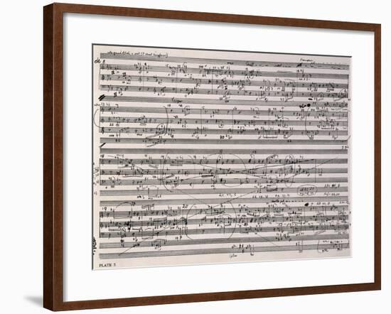 Music Score of Sketches-Anton Webern-Framed Giclee Print