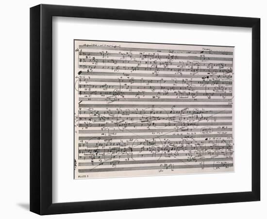 Music Score of Sketches-Anton Webern-Framed Giclee Print