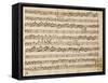 Music Score of Sonatas for Violin, Violone and Harpsichord, Op V, Allegro-Grave-Arcangelo Corelli-Framed Stretched Canvas