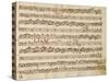 Music Score of Sonatas for Violin, Violone and Harpsichord, Op V, Allegro-Grave-Arcangelo Corelli-Stretched Canvas