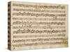 Music Score of Sonatas for Violin, Violone and Harpsichord, Op V, Allegro-Grave-Arcangelo Corelli-Stretched Canvas