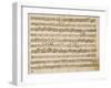 Music Score of Sonatas for Violin, Violone and Harpsichord, Op V, Allegro-Grave-Arcangelo Corelli-Framed Giclee Print