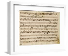 Music Score of Sonatas for Violin, Violone and Harpsichord, Op V, Allegro-Grave-Arcangelo Corelli-Framed Giclee Print