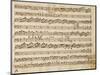 Music Score of Sonatas for Violin, Violone and Harpsichord, Op V, Allegro-Grave-Arcangelo Corelli-Mounted Giclee Print