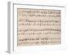 Music Score of Variations for Piano Four Hands-null-Framed Giclee Print