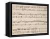 Music Score of Variations for Piano Four Hands-null-Framed Stretched Canvas